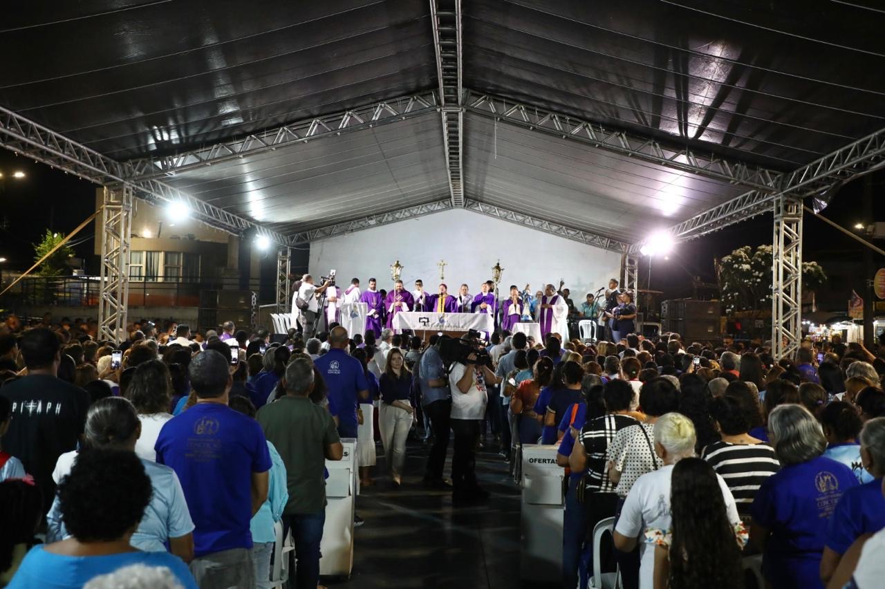 PCR conclui montagem de pavilhão para missas no Santuário da Conceição