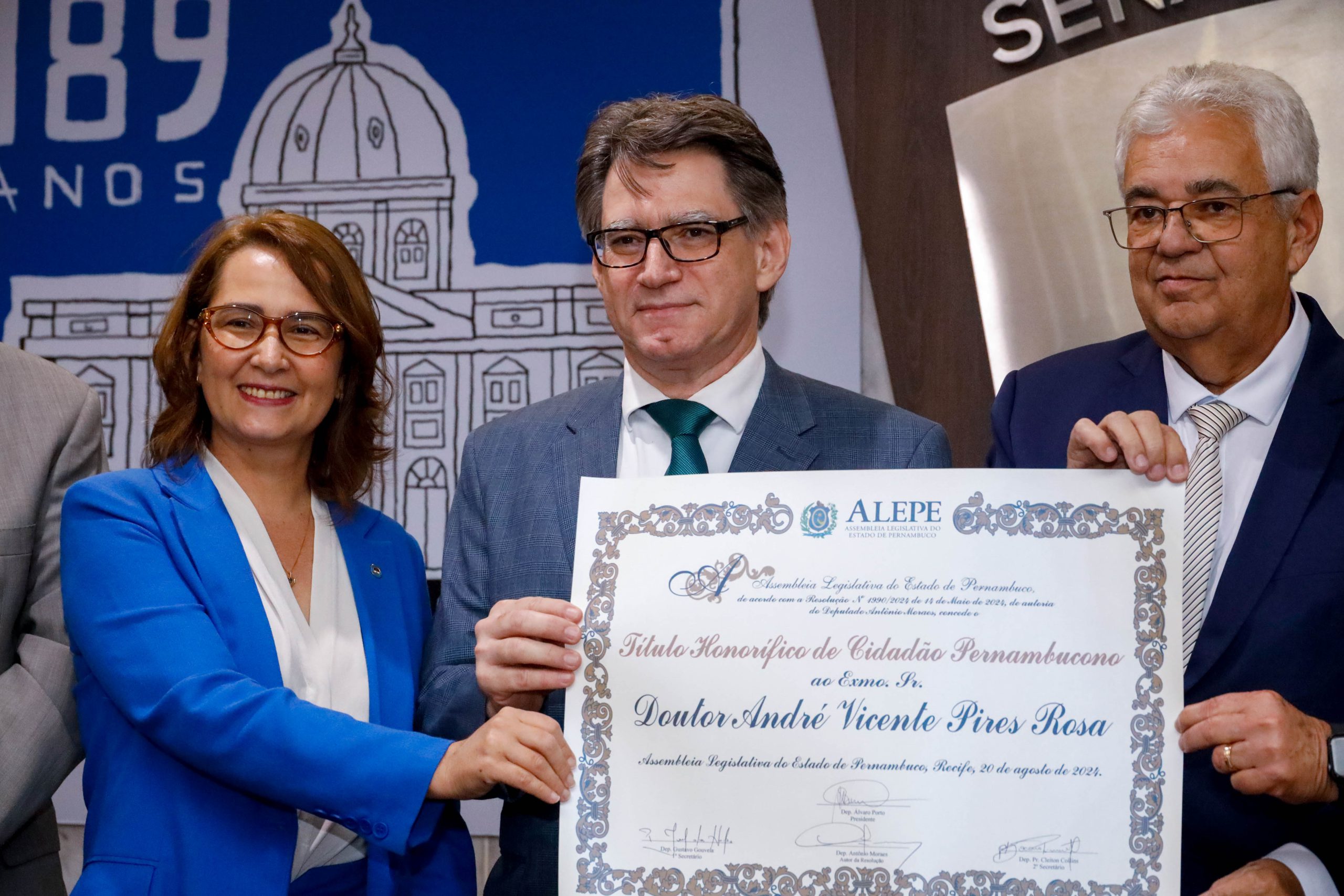 Desembargador Vicente Rosa é o mais novo cidadão de Pernambuco