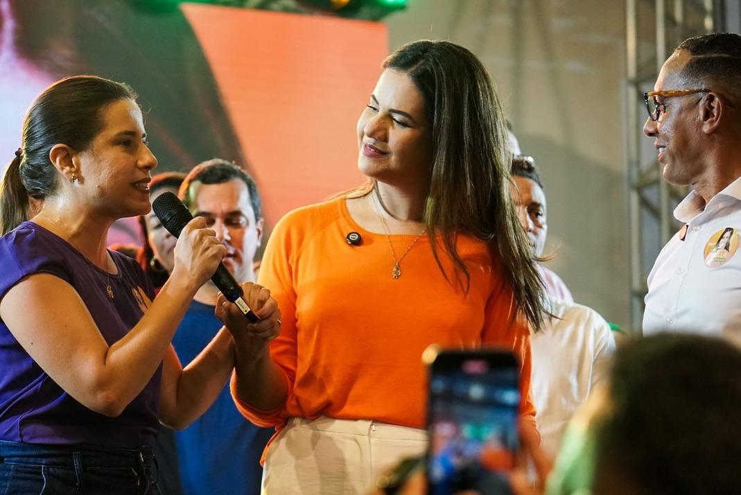 “A gente vai trabalhar, trabalhar e trabalhar”, afirma Mirella durante convenção