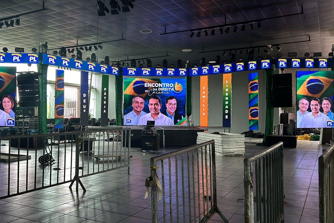 Tudo pronto para receber Bolsonaro em Caruaru