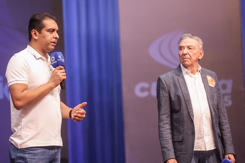 Fernando Rodolfo confronta Queiroz durante debate da Rádio Cultura