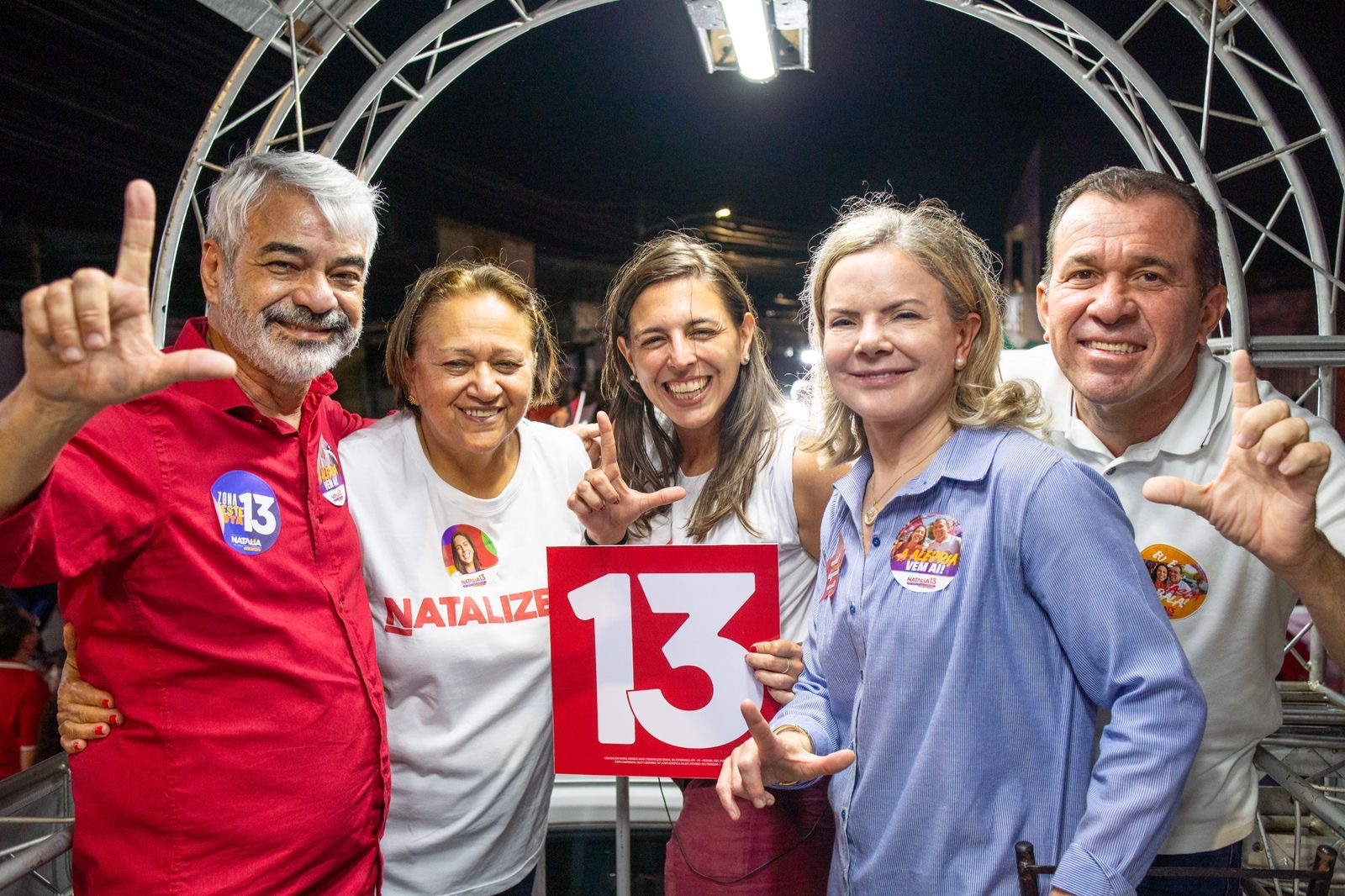 Junto com Gleisi, Humberto reforça palanque da candidata do PT em Natal