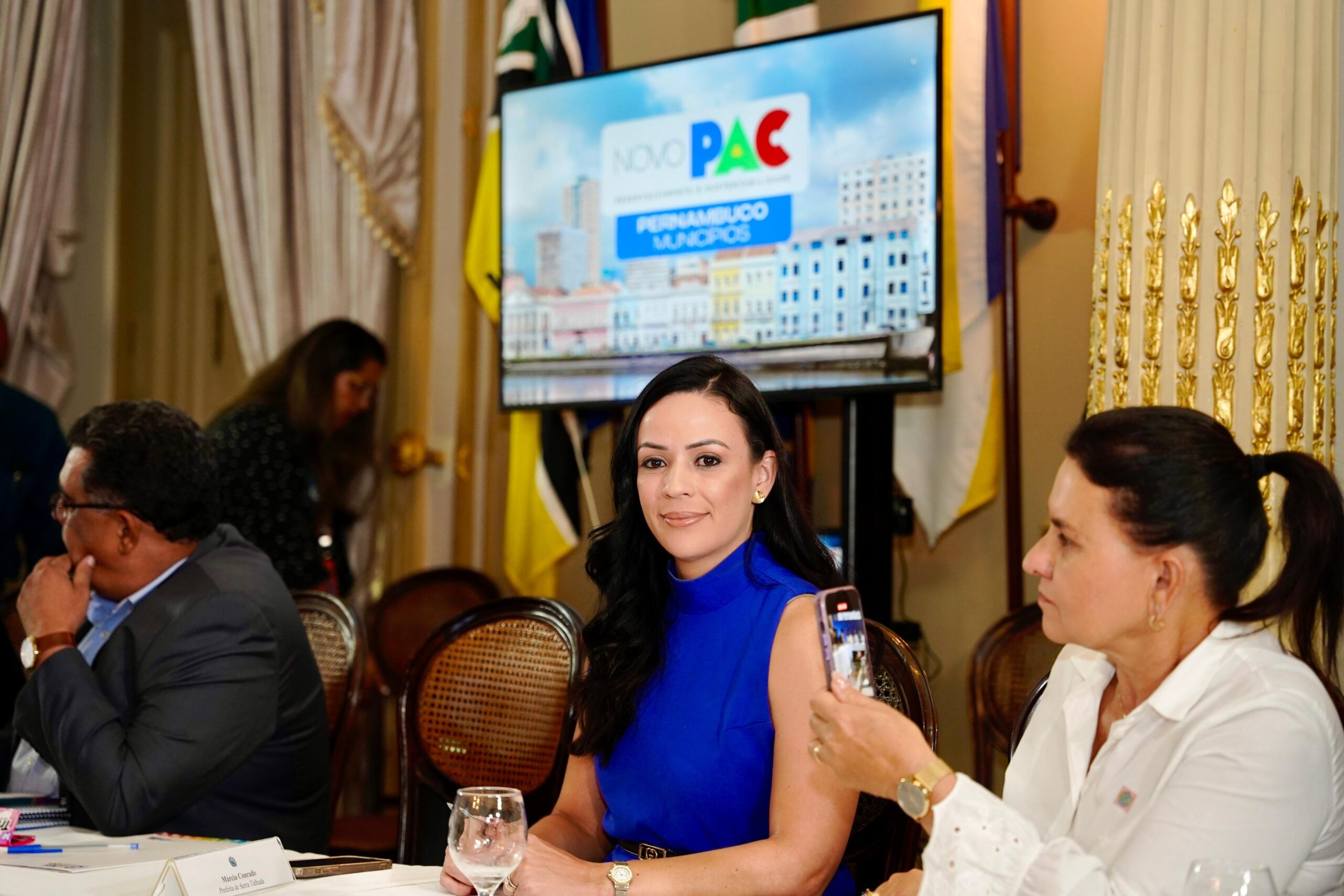 Com Raquel e ministros, Márcia alinha execução de obras do Novo PAC 