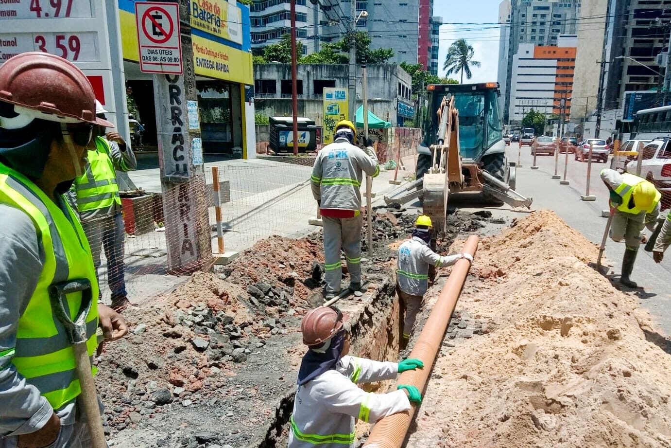 Compesa inicia obra de esgotamento sanitário na Zona Sul do Recife 
