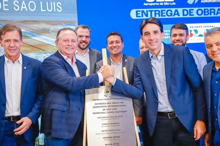 Silvio Costa Filho entrega mais uma etapa da obra do aeroporto de São Luís 