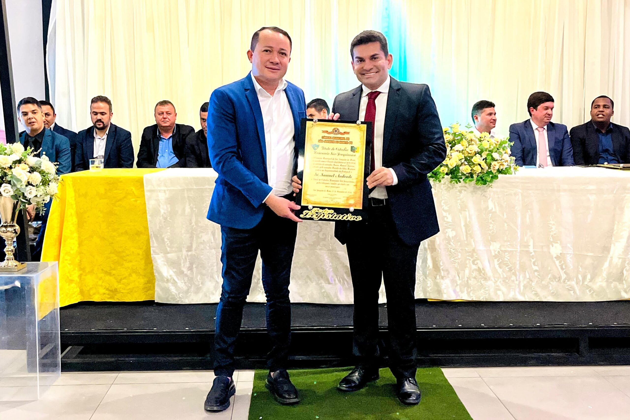 Samuel Andrade recebe título de cidadão de São Joaquim do Monte