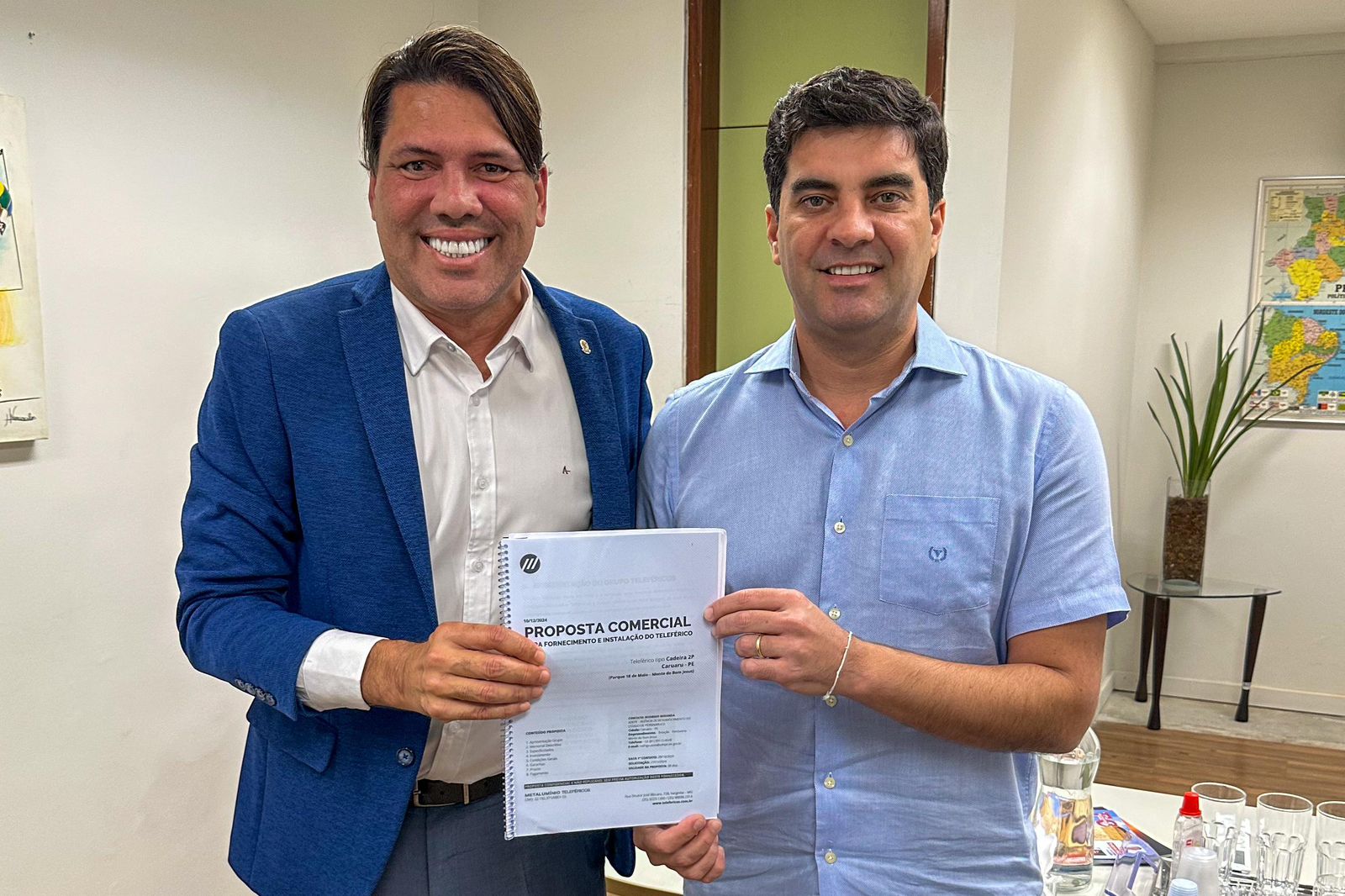 Letal vai em busca de teleférico para Caruaru com secretário estadual 