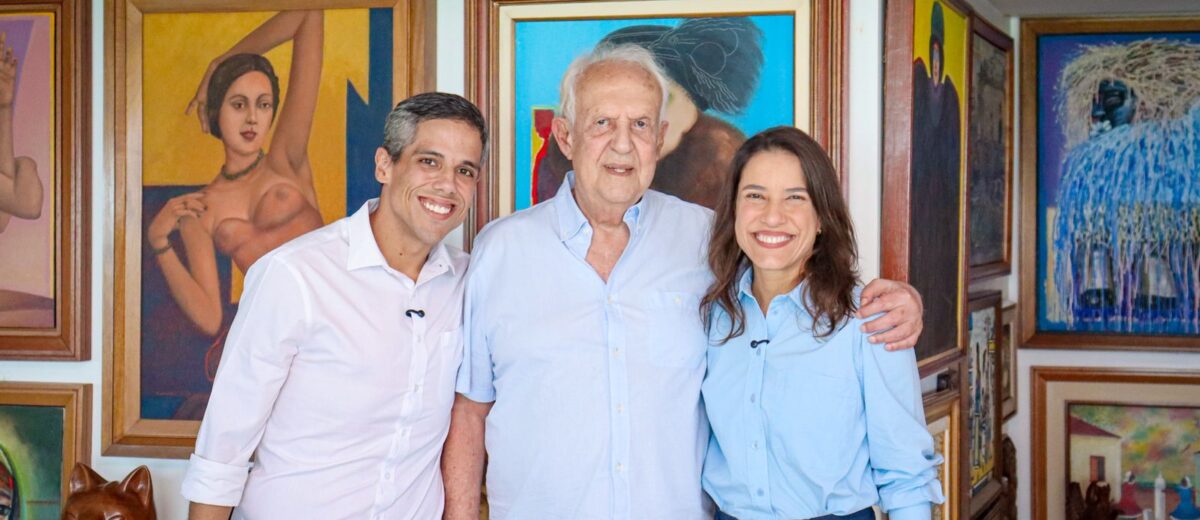 Gesto político marca visita de Raquel Lyra a Jarbas Vasconcelos e Jarbas Filho