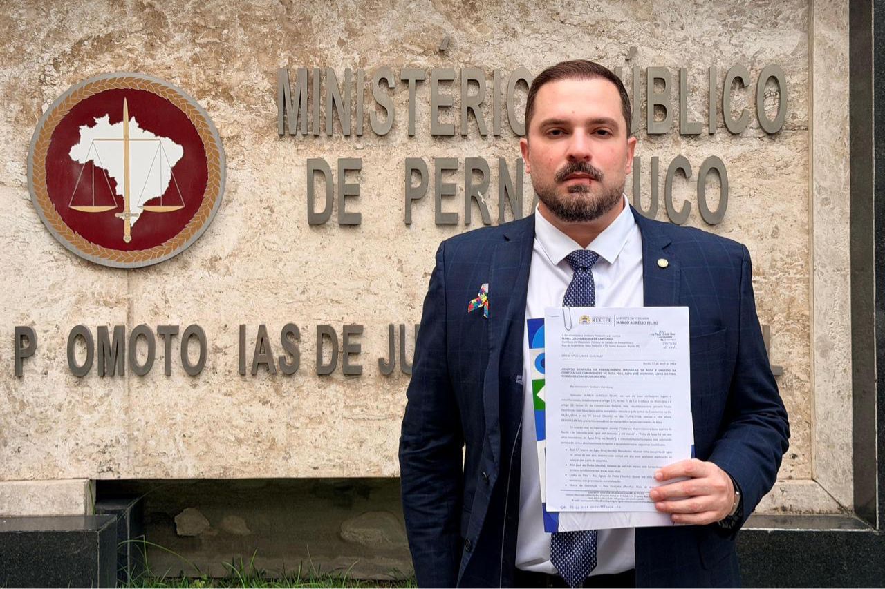 Marco Aurélio Filho aciona MPPE contra a Compesa por falta de água no Recife