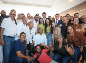 Miguel Coelho marca presença em encontro com Raquel Lyra e Marcelo Gouveia