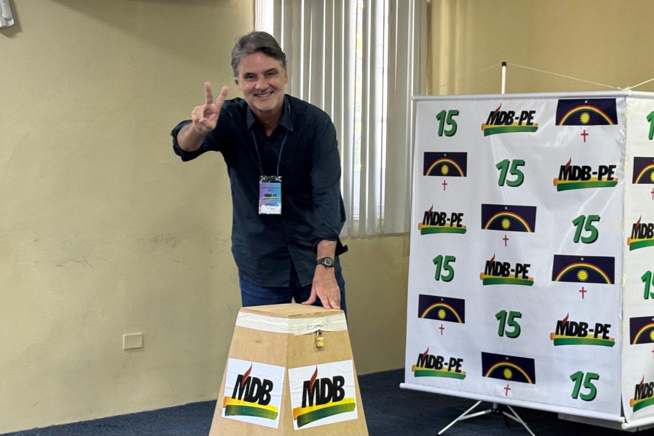 MDB-PE marca para o dia 25 de julho sua convenção estadual