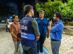 Raquel Lyra e Antônio Moraes viabilizam nova iluminação para o Ignêz Andreazza 