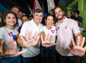 Eduardo da Fonte e Raquel reforçam união da chapa em Santo Amaro