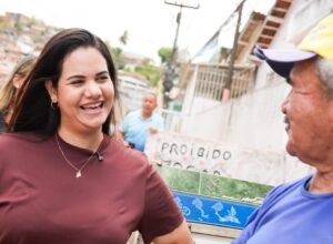 Mirella Almeida acompanha obras de requalificação no Córrego do Nôzinho